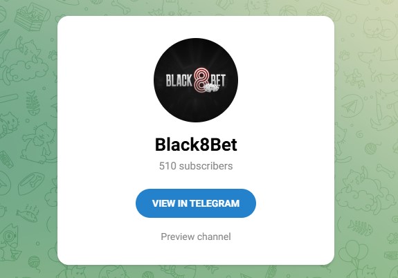 Black8bet Telegram